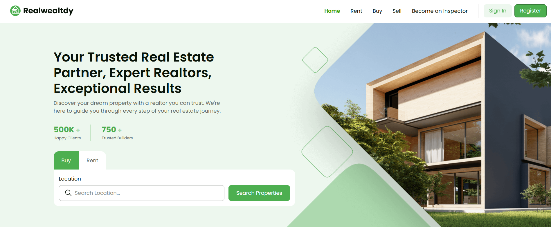 RealWealtdy - Real Estate Platform